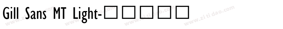 Gill Sans MT Light字体转换